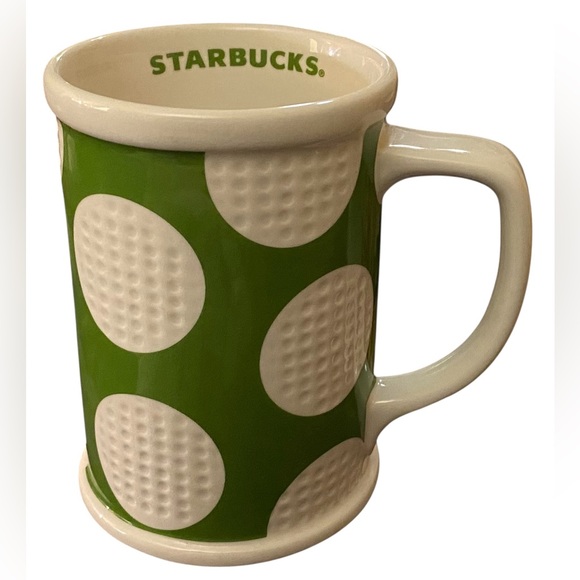 Starbucks Textured Green and White Mug 2007 -16-oz - Picture 1 of 7
